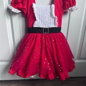 Be girl clothing Red Starry Kids Costume Dress